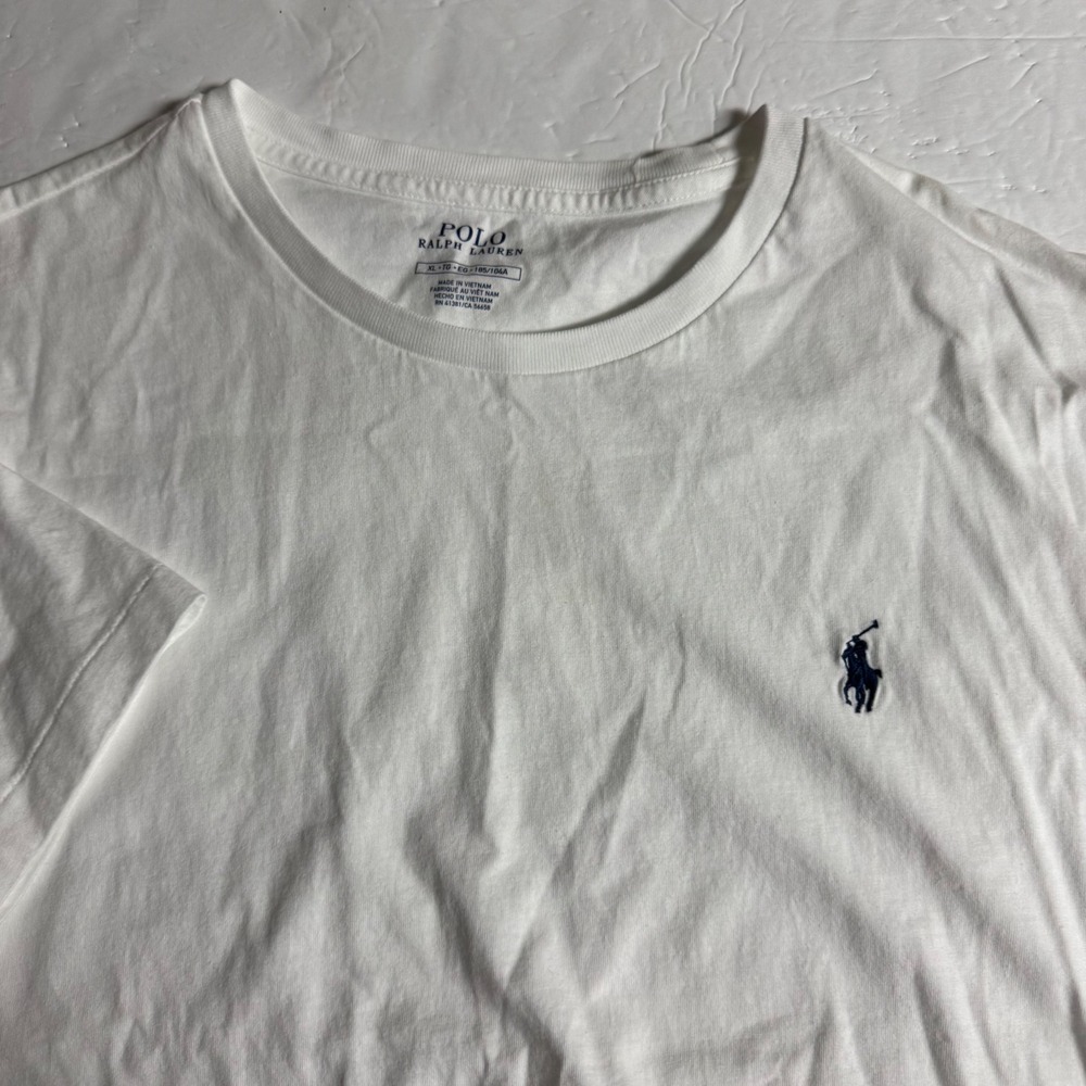 Polo Ralph Lauren Mens XL White Short Sleeve Crew Neck Pony Logo T-Shirt